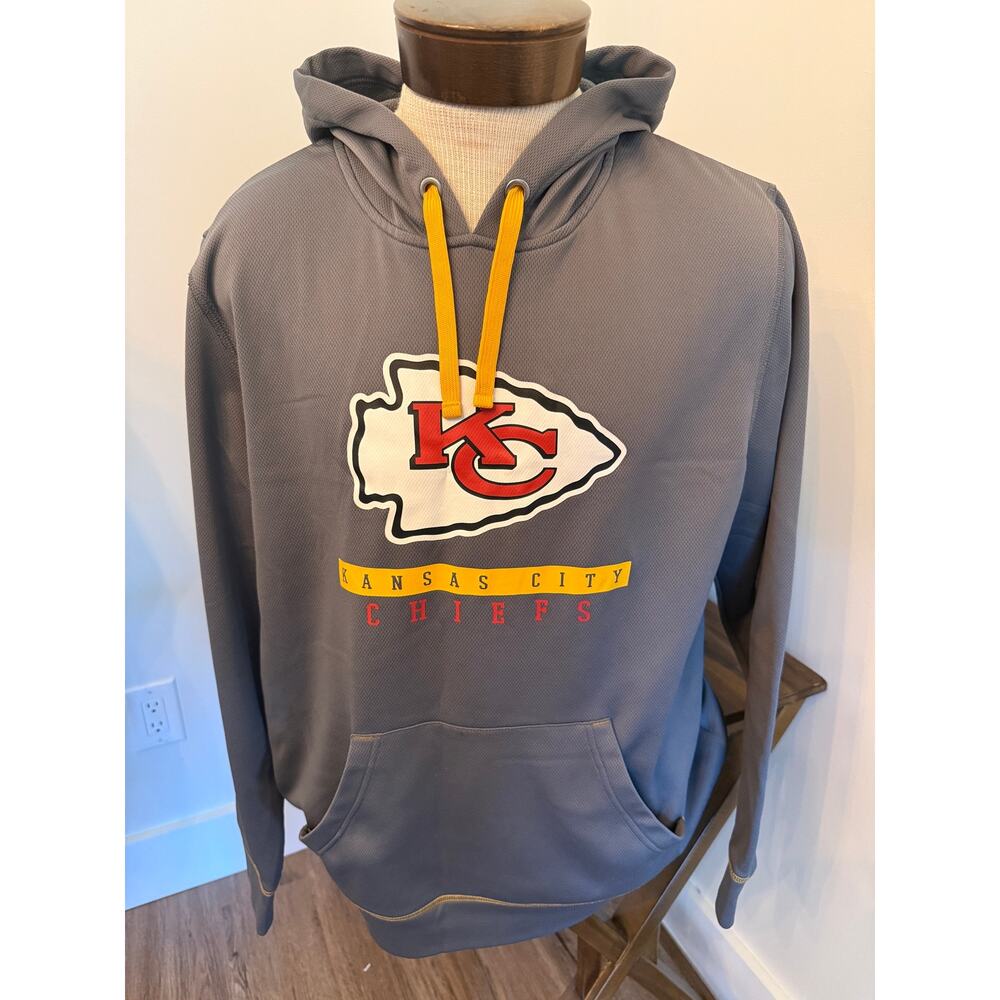 Kansas City Chiefs NFL Team Apparel TX3 Warm Hoodie Size XL